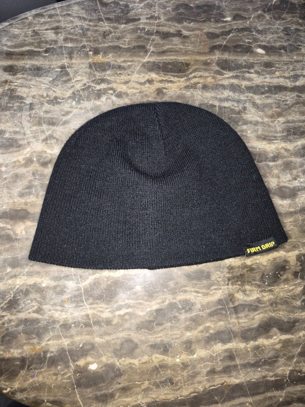 Firm Grip Mens Black Knit Beanie Hat Skull Cap Workwear One Size Winter Warm